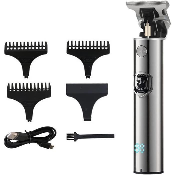 Tondeuse De Précision Sans Fil Professionnelle – 4 Têtes – Coupe 1,5 à 4 Mm – Rechargeable – Doré