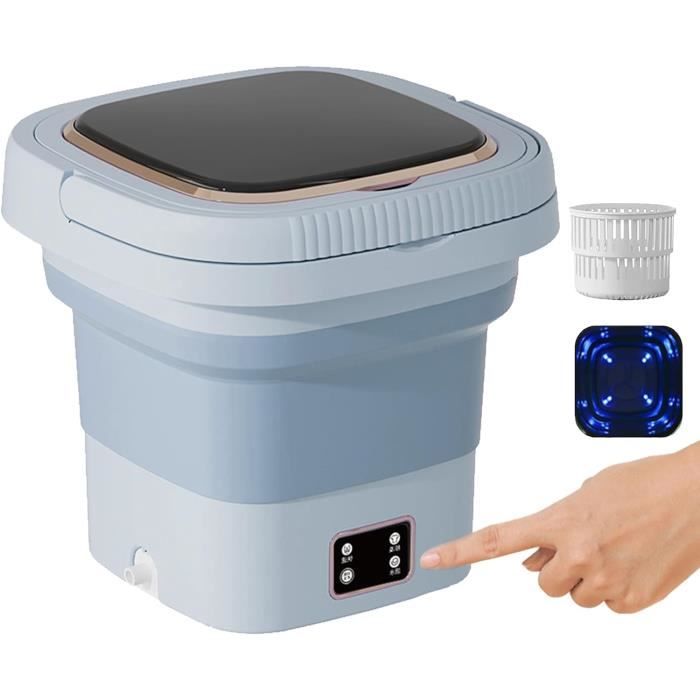 Mini Machine à Laver Portable 9,9 Lbs (4,5L) Avec Panier Essorage | Pour Appart, Camping-car, Voyage