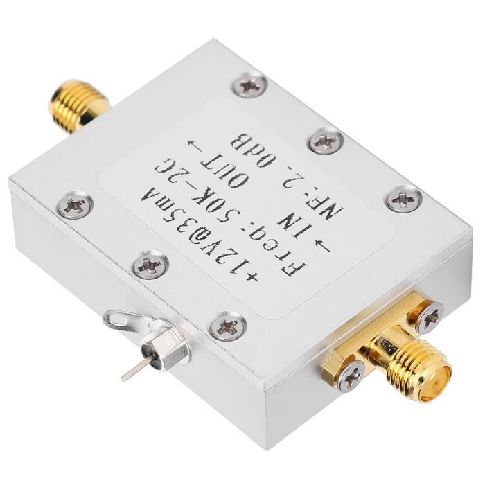 Module Amplificateur RF Large Bande 0.1-3000 MHz - Gain 32 DB - Tension 9-12V - Connecteur SMA