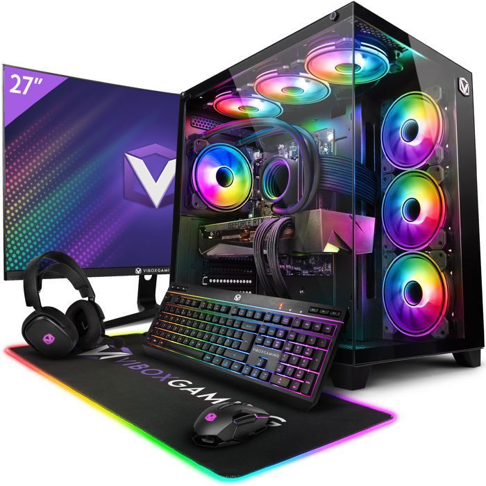 Vibox VIII-82 PC Gamer – 27 Écran Pack – Intel i9 12900KF – RTX 5080 16Go – 32Go RAM – 2To SSD – Win11 – WiFi