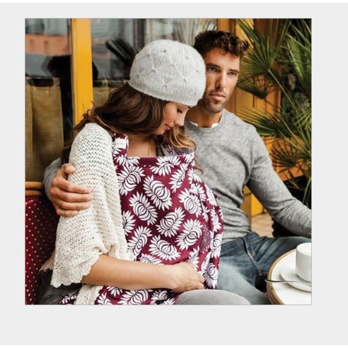 Couverture dAllaitement TININNA Qualité Supérieure 102 % Coton Avec Sac de Rangement H Section Tube dAllaitement Nursing Cover Désossage Rigide 