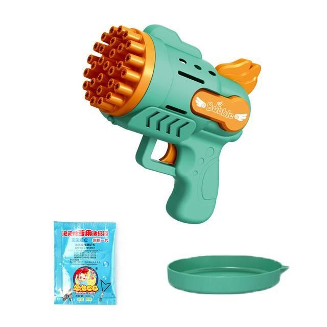 WELLXUNK Machine à Bulles, Pistolet à Bulles, Machine à Bulles pour Enfants, Jouet à Bulles pour