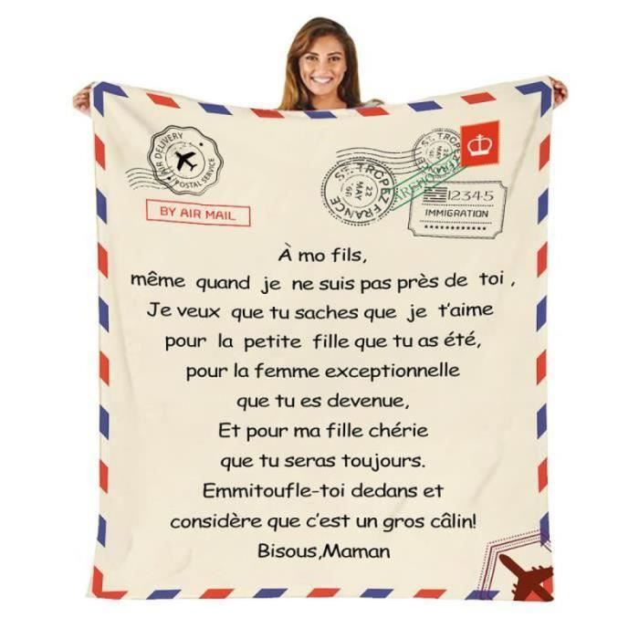 ZB34079-Lettre à ma fille à message en français, couverture en