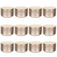 12PCS Candle Tin Travel Tins Round Metal Containers Jars bougie (hors anniversaire) bougeoir - photophore - bougie - senteur-1