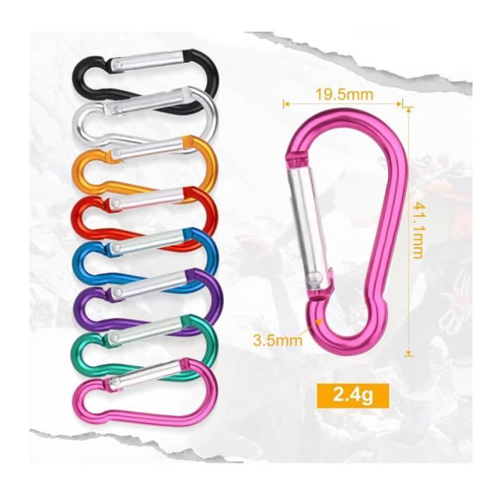 8 pièces porte Porte-clés mousqueton – Bronze antique – mousqueton avec porte-clés