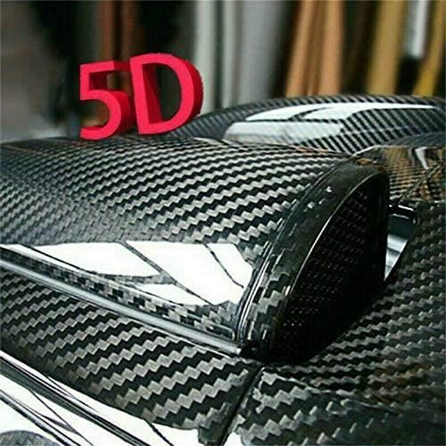 Rouleau d'enveloppe de vinyle de fibre de carbone de voiture de 5D,  autocollant de film auto-adhésif pour les voitures et les [41] - Cdiscount  Auto