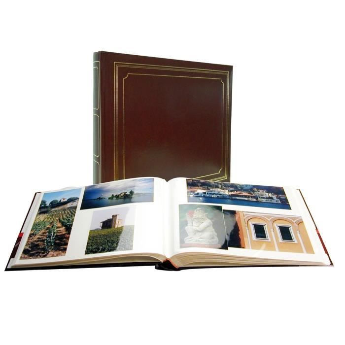 PANODIA - Album photo adhésif GREENEARTH - 60 pages ivoires - 240 photos -  Couverture Rouge 29x30cm
