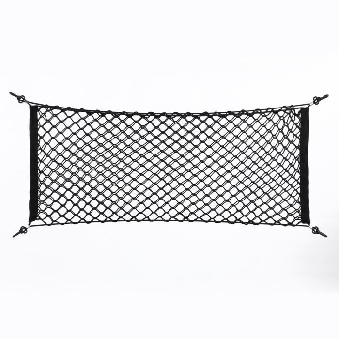 Filet De Rangement élastique Pour Coffre De Voiture 110x60cm - Nylon - Avec Crochets - Universel