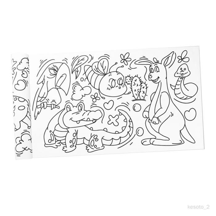 Rouleau de papier à dessin pour enfants rouleau colorier grande affiche -  DIAYTAR SÉNÉGAL