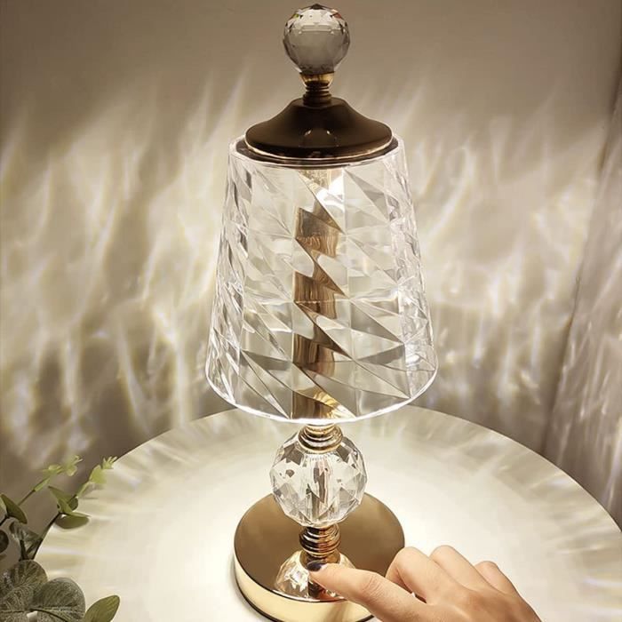LANMOU Lampe de table LED spirale sans fil - Lampe de chevet