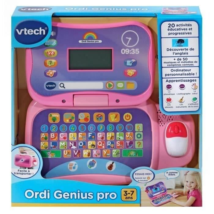 Ordinateur bilingue VTECH Genius XL Color Pro Rose - 6-11 ans - Cdiscount  Jeux - Jouets