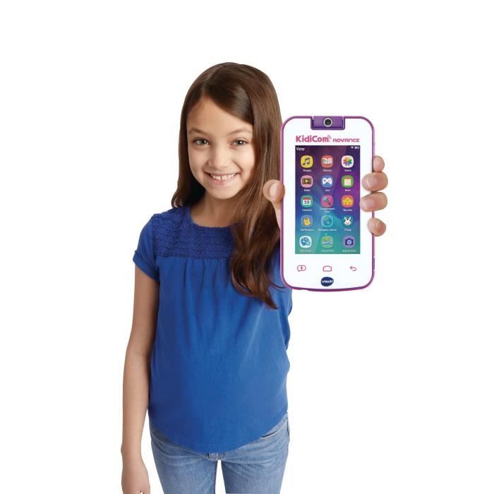 VTech - KidiCom Advance 3.0 Rose, Portable Enfant Sans Forfait Sécurisé –  6/12 Ans – Version FR
