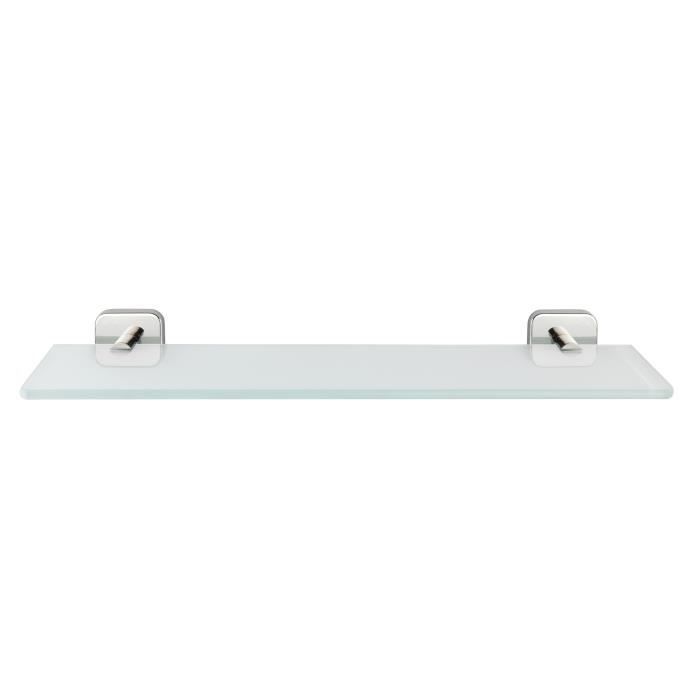 WENKO Etagère Droite Profonde Premium Brillant - Rangement Salle De Bain Acier Inox