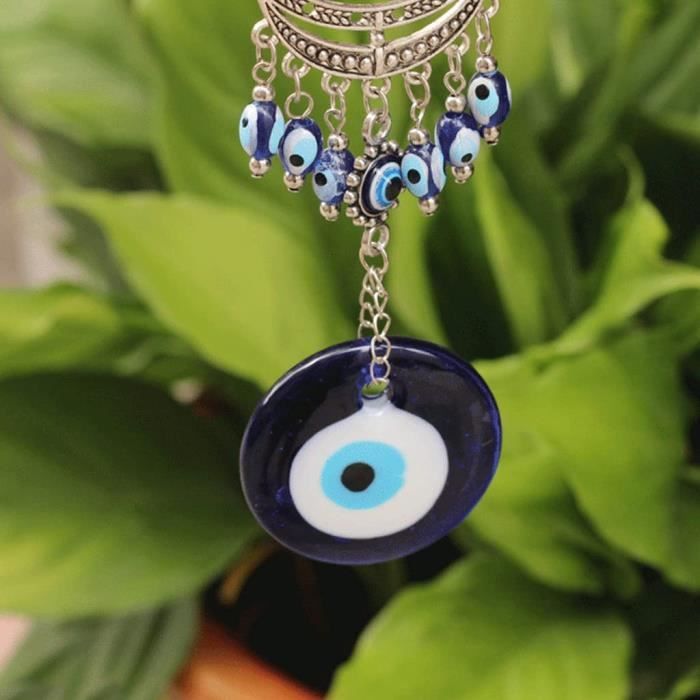 Amulette contre le mauvais œil bleu turc - Protection murale à