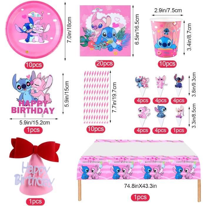 Set De Vaisselle Jetable Schtroumpfs - 51 Pièces Pour 10 Personnes (Assiettes, Gobelets, Serviettes, Nappe) - 13