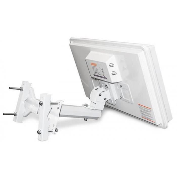 Parabole Plate Metronic 498144 – Avec LNB Intégré – Blanc