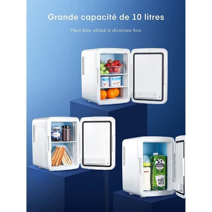 NORTHCLAN Mini Frigo de Chambre 10L-11 Canettes Portable et