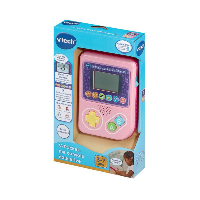 VTECH - V-POCKET, MA CONSOLE ÉDUCATIVE ROSE - Rose - Cdiscount Informatique