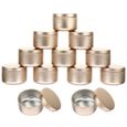 12PCS Candle Tin Travel Tins Round Metal Containers Jars bougie (hors anniversaire) bougeoir - photophore - bougie - senteur-3
