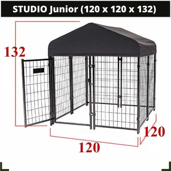 Chenil extérieur pour chien - Boxes en Kit de Détente & d'Attente avec  panneaux - JCEurope