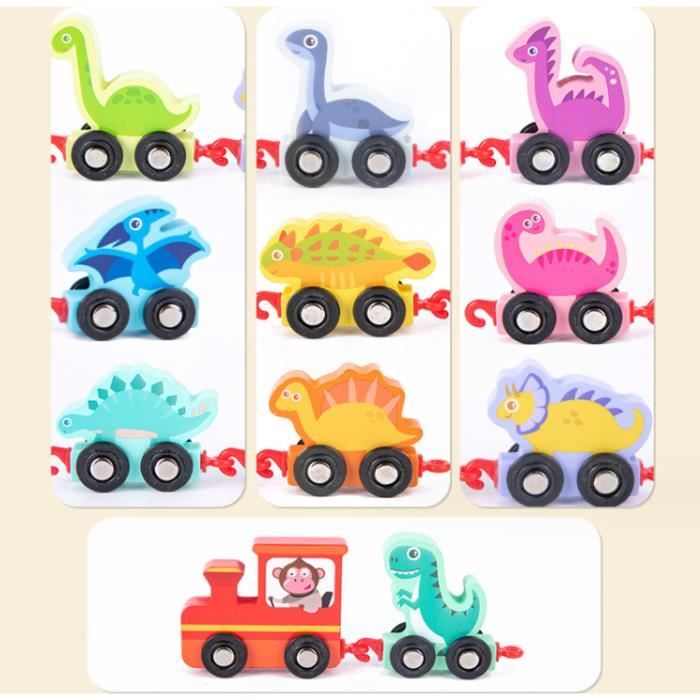 Train En Bois Dinosaure Numéro 1-10 Véhicules Pour Enfants Montessori Voiture Jouet En Bois Train En Bois Dinosaure Numéro 1-10 Véhicules Pour Enfants Montessori Voiture Jouet En Bois
