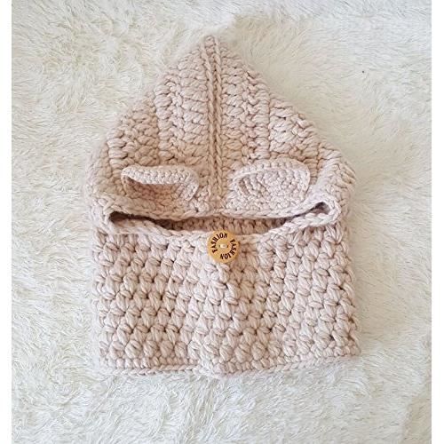 Bonnet Echarpe Cape Hiver Cagoule Ours Unisexe Bebe Enfant Garcon Fille Mignon Kawaii Chaud Tricote Laine Chapeau Bobs beige Cdiscount Pret a Porter
