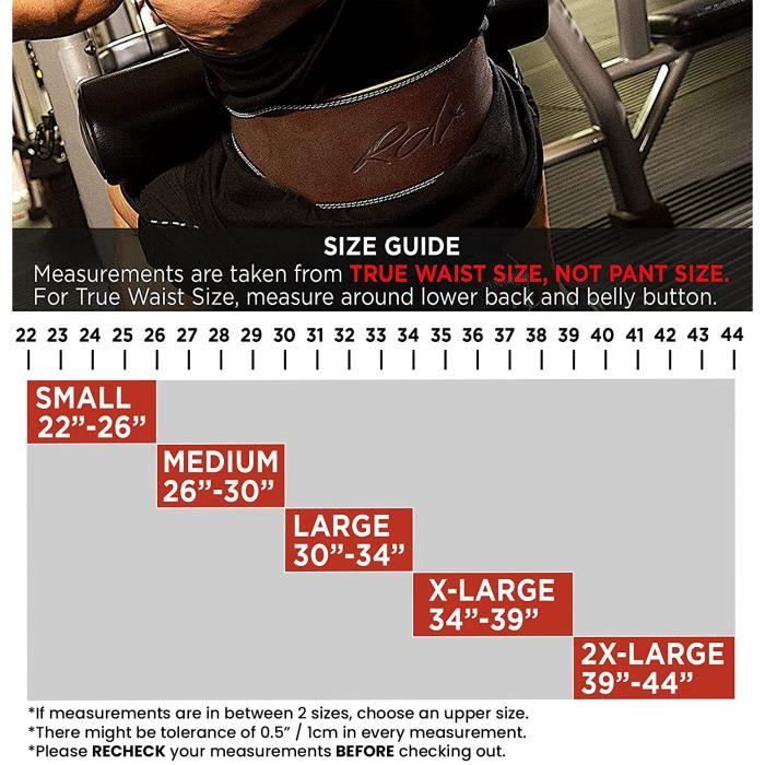 RDX Ceinture de Musculation 6'' Dipping Musculation Lombaire Gym ceinture  40cm