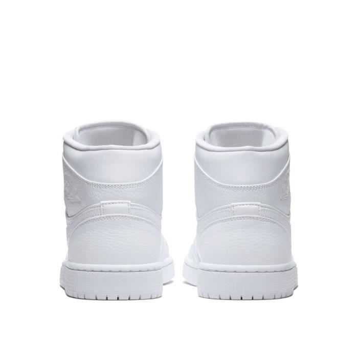 Mid White Basket Montante Blanche Homme Jordan Baskets NIKE Air