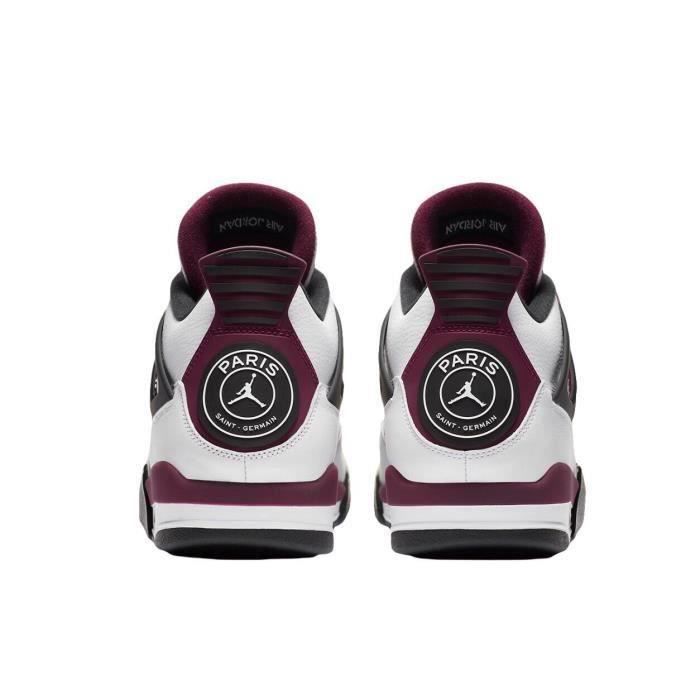 Baskets air jordanx 4 PSG Retro Chaussures de Basket Pas Cher AJ4