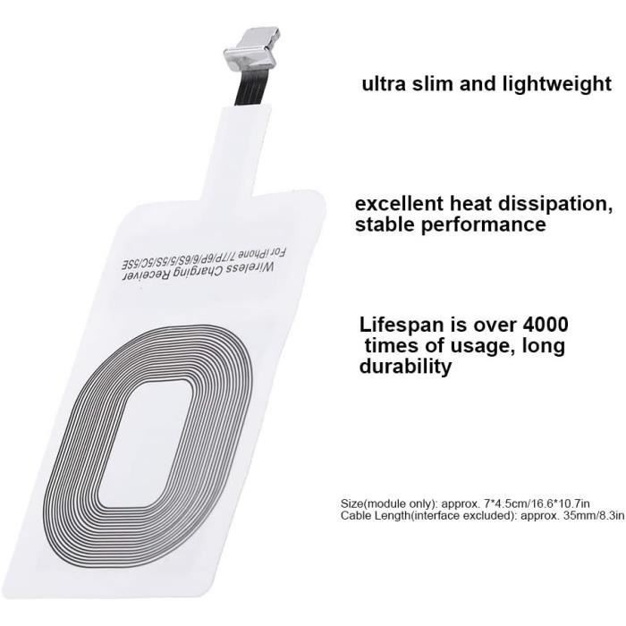 Chargeur Sans Fil USB-C Récepteur Charge Sans Fil Bewinner