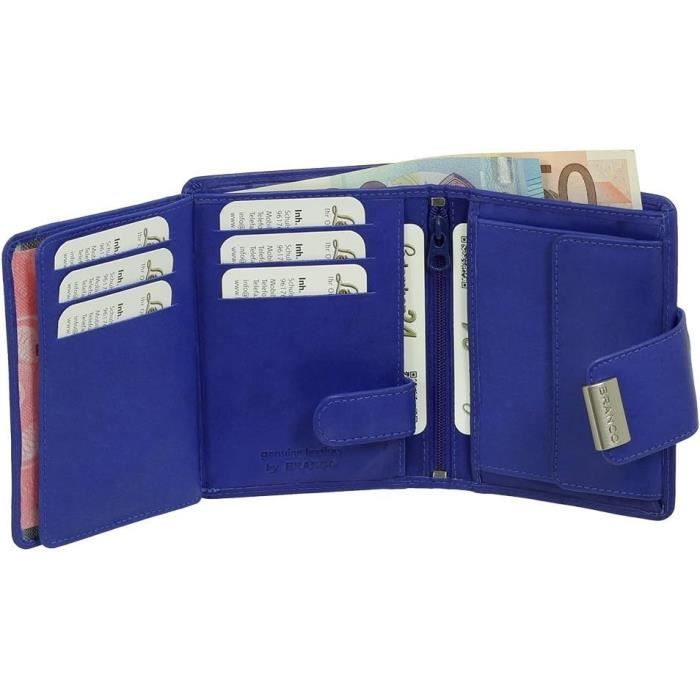 Porte-monnaie Pour Pièces En Cuir 'Best Friends' Motif Teckel - 12x8,5x1 Cm - Poche Zippée, Porte-clés Amovible - 5