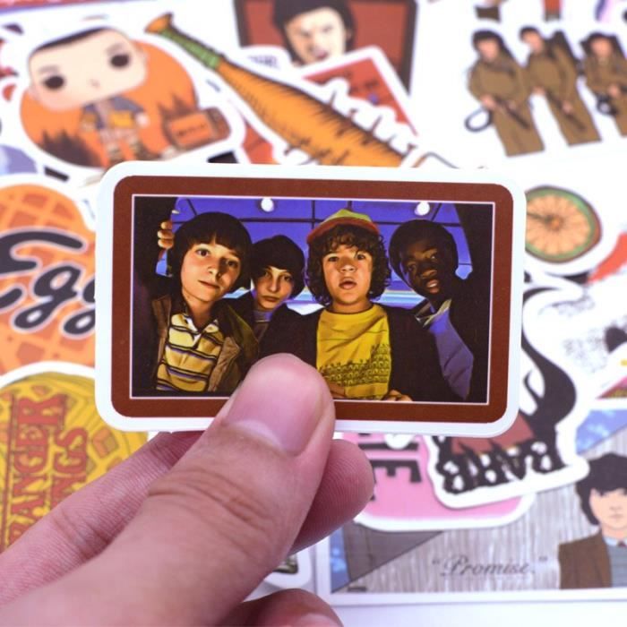 50 Stranger Things B Autocollants choses tranges paquet de 50