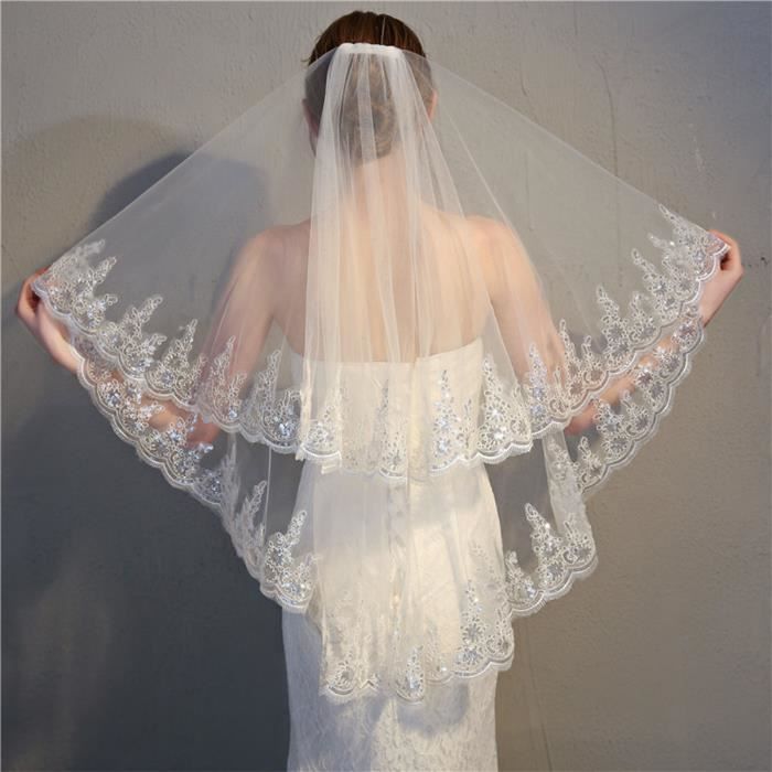 Voile mariée paillettes clearance