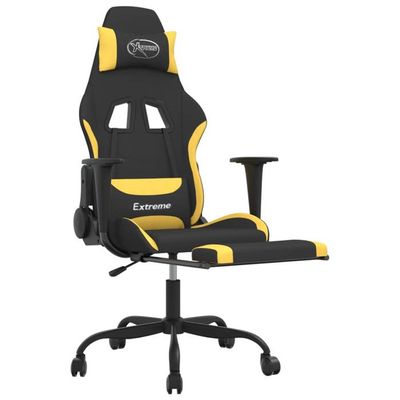 Chaise Gaming JUMMICO avec Massage, Ergonomique, Dossier Réglable et Repose-Pieds, Blanc - Informatique