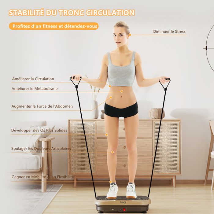 Pedana Vibrante 3D Con Bluetooth - Allenamento Casa, Brucia Grassi, Tonifica Muscoli - Foto 6