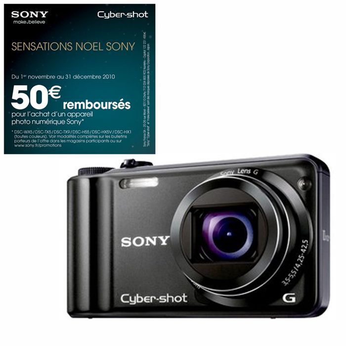 SONY Cyber-shot DSC-H55 Noir - Cdiscount Appareil Photo