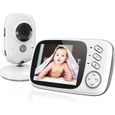 Caméra Bébé Surveillance - sans Fil Baby Phone Vidéo Longue Portée-  Surveillez Bébé avec Précision et Confort -  3.2 pouces-0