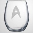 Star Trek Verre agrave; vin sans pied en cristal graveacute; pour whisky ou liqueur Ideacute;al pour pegrave;re, maman,-0