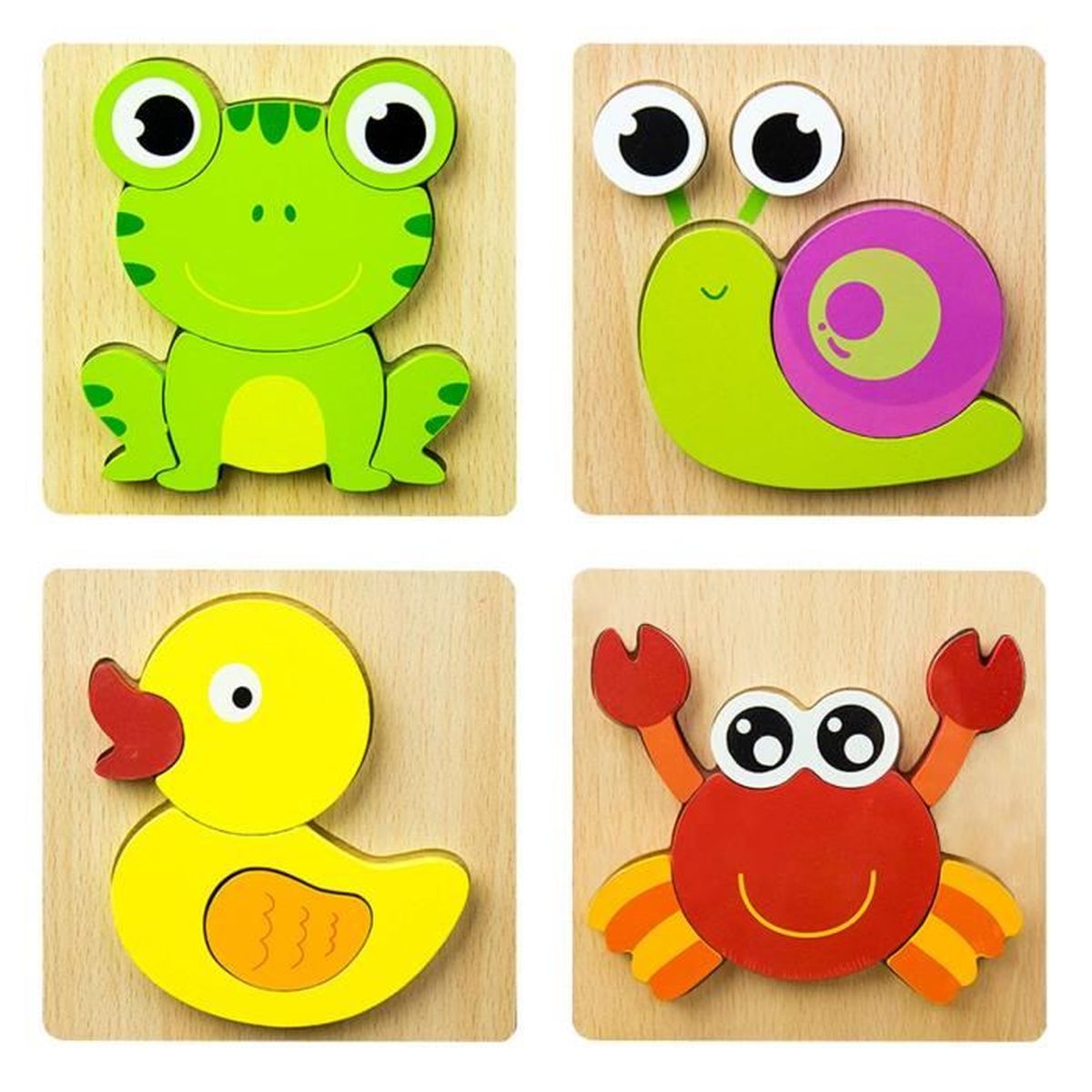 puzzle bois bébé 1 an