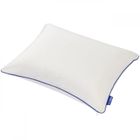 Oreiller Mémoire de forme Bio 50x70cm - Confort Ergonomique - Bloc de mousse à mémoire de forme - Enveloppe coton bio - BLEU CALIN