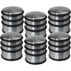 Stop-portes - CLEAN HOUSE - Lot de 6 - Inox - Anti-dérapant - Rond