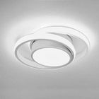 EIDISUNY Plafonnier LED Moderne 32W Lampe de Plafond Blanc Froid 6000K Luminaire Plafonnier Rond pour Couloir Salle de Bains Salon - Blanc