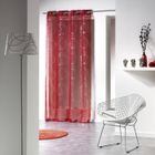 EMINZA Voilage - Bully - Rouge - 140 x 240 cm - 100% polyester - 8 oeillets ronds