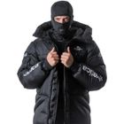 Parka homme Helvetica noir Mont Blanck - S - Haute résistance - Fermeture double zip - Cagoule en néoprène