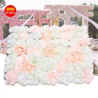 5pcs fleur artificielle mur rose décoration murale mariage route toile de fond floral