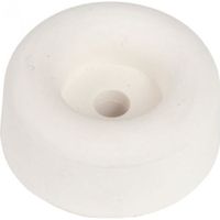 Butoir rond caoutchouc blanc creux - Ø 30 x 20 mm - Civic industrie