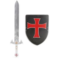 Kit bouclier et  épée chevalier croisé Enfant - 231759 (Taille Unique)