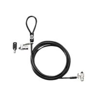 HP Câble de verrouillage - Pour Ordinateur Portable, Imprimante, Station d'accueil - 2,13 m - Acier galvanisé, Vinyle