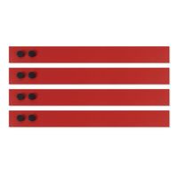 Rubans magnétiques et couloris | Rouge | 5 x 50 cm | Ensemble de 4
