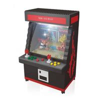 TD® Machine d'arcade street fighter à construire jouet adulte et enfant jeux vidéos rétros amateur figurine cadeau anniversaire